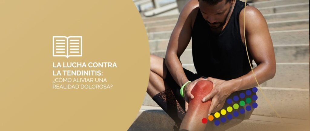 Persona realizando ejercicios para aliviar la tendinitis