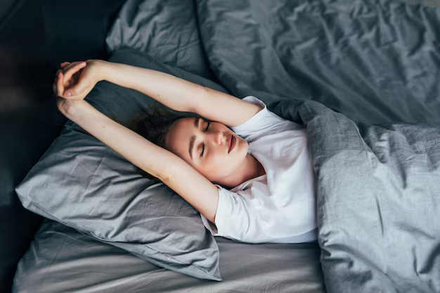 imagen de un mujer durmiendo plácidamente.